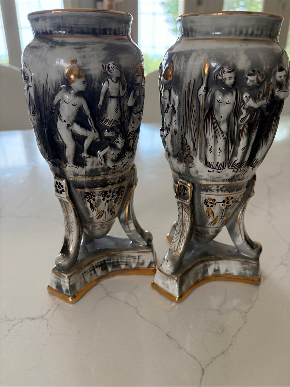 Vintage PIREIRAS VALADO hand painted in gold 
made in Portugal